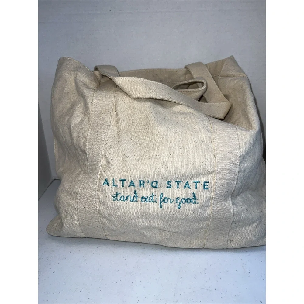 Altar'd State Catch a Dream Dreamcatcher & Feather Boho‎ Canvas Tote Bag NWT
